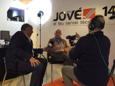 JOVÉ TV IMATGE HISTÒRICA: INAUGURACIÓ DE PLATÓ